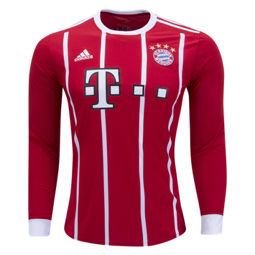 Bayern Munich Home 2017/18 LS Soccer Jersey Shirt